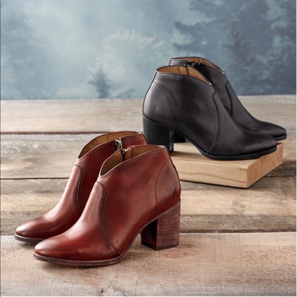 NEW FRYE Short Nora Zip Boots - 9 - Picture 13 of 14